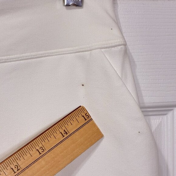 Nike Golf Skort Womens X Large White Pull On Pockets Black Swoosh Golf Team - Picture 11 of 11